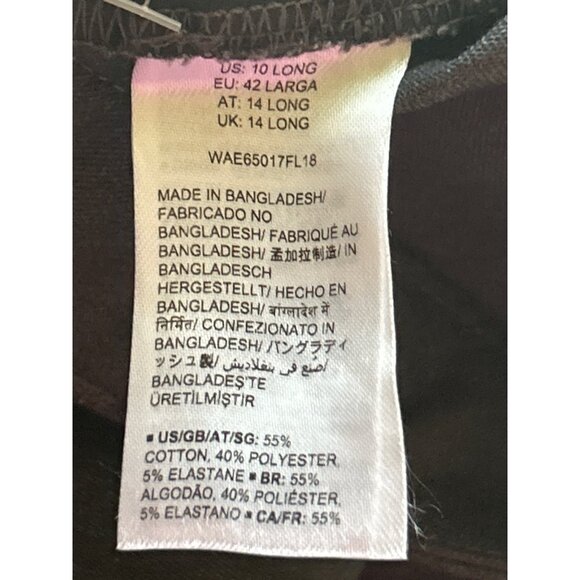 Amazon Essentials Gray Slim-Fit Stretch Mid-Rise Dress Pants Size 10L Office - Picture 5 of 8